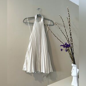 The A&F Giselle Pleated Trapeze Mini Dress